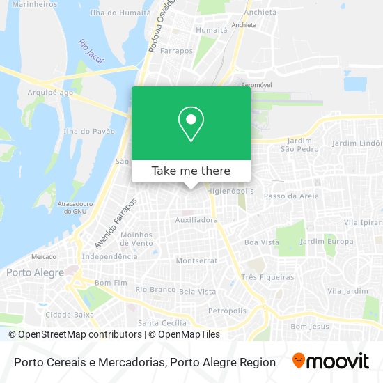 Porto Cereais e Mercadorias map