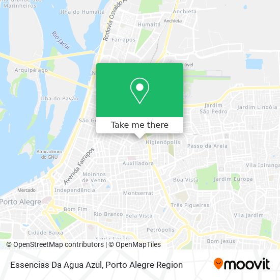 Essencias Da Agua Azul map