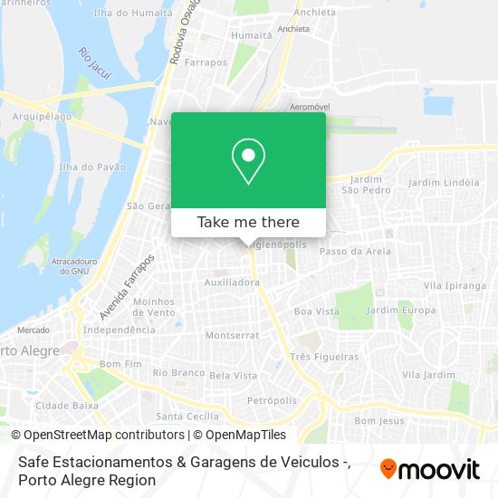 Mapa Safe Estacionamentos & Garagens de Veiculos -