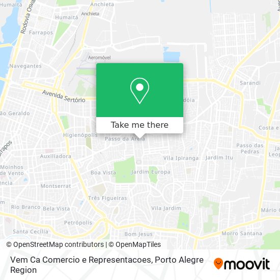 Mapa Vem Ca Comercio e Representacoes