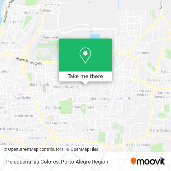 Peluqueria las Colores map