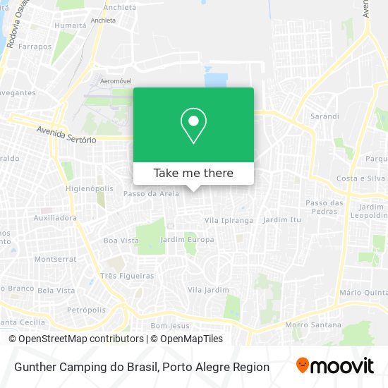 Gunther Camping do Brasil map