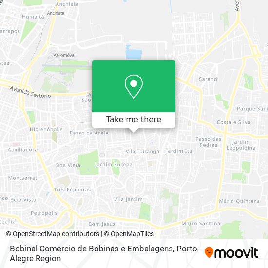 Bobinal Comercio de Bobinas e Embalagens map