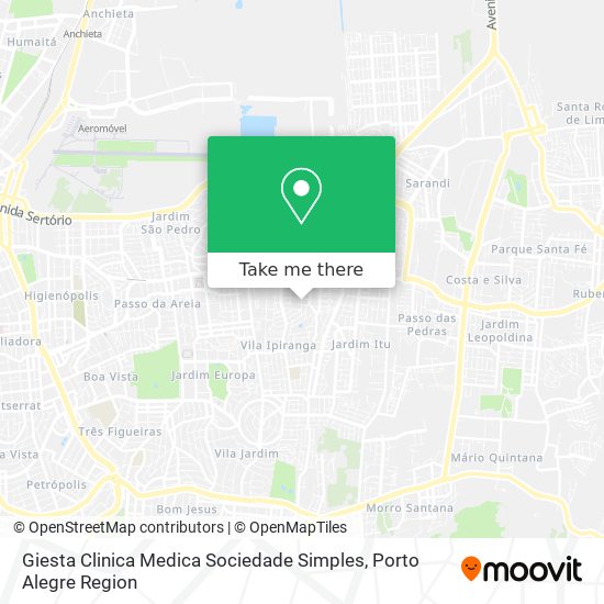 Giesta Clinica Medica Sociedade Simples map