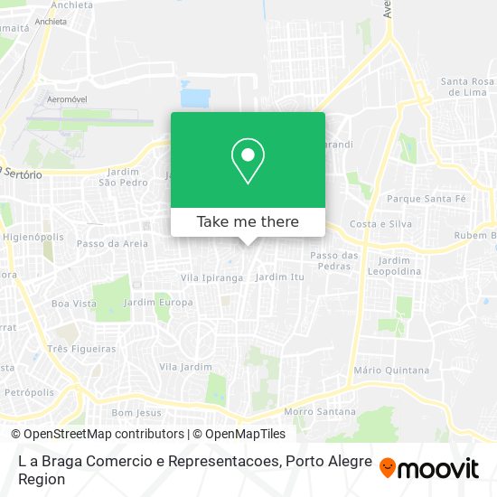 L a Braga Comercio e Representacoes map