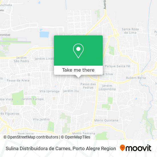 Sulina Distribuidora de Carnes map