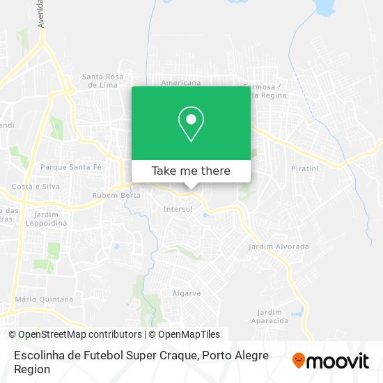 Escolinha de Futebol Super Craque map