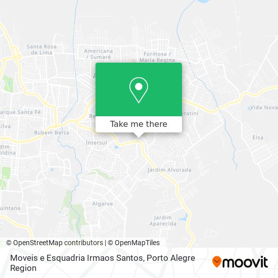 Moveis e Esquadria Irmaos Santos map