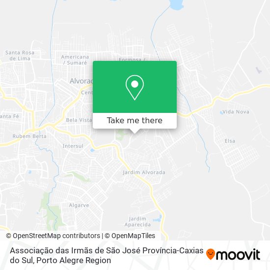 Associação das Irmãs de São José Província-Caxias do Sul map