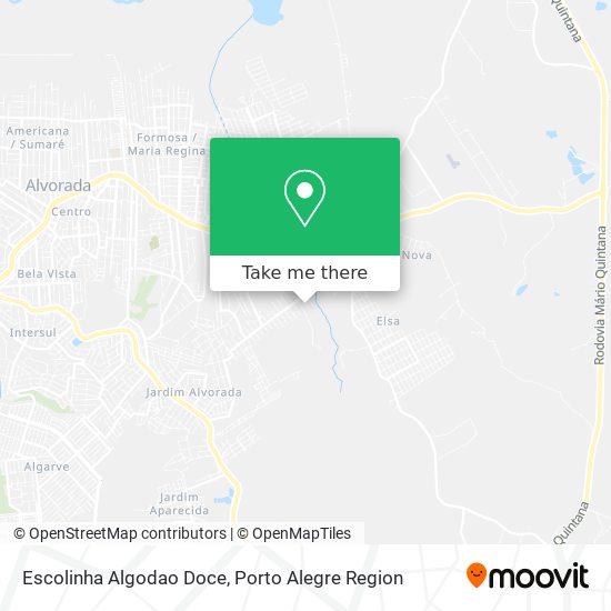 Escolinha Algodao Doce map