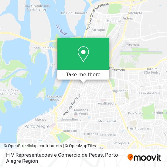 Mapa H V Representacoes e Comercio de Pecas