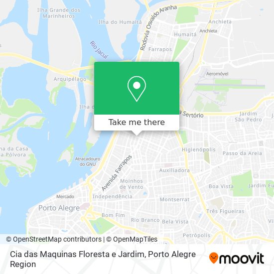 Cia das Maquinas Floresta e Jardim map