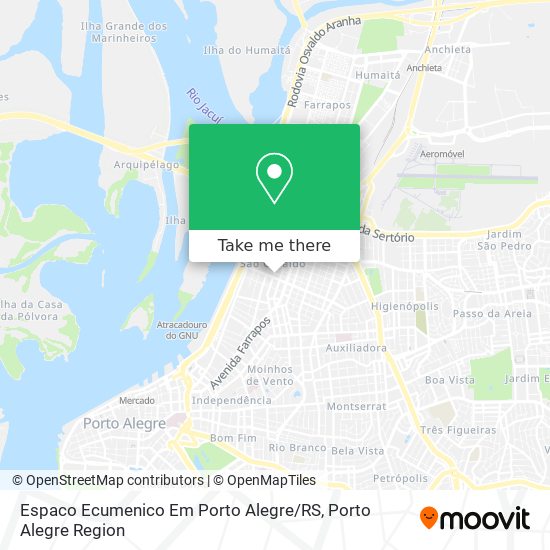 Espaco Ecumenico Em Porto Alegre / RS map
