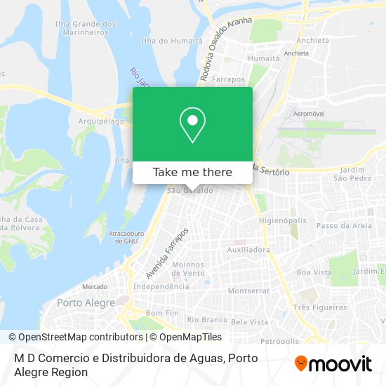M D Comercio e Distribuidora de Aguas map