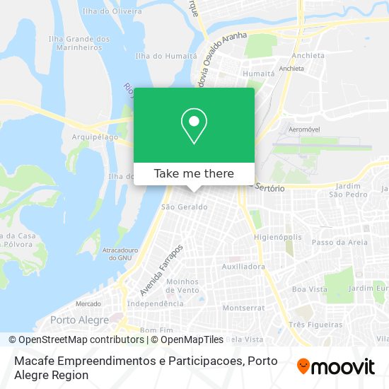 Macafe Empreendimentos e Participacoes map