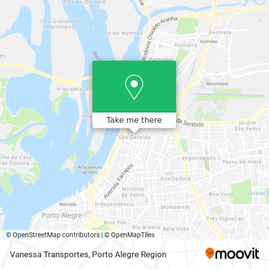 Vanessa Transportes map