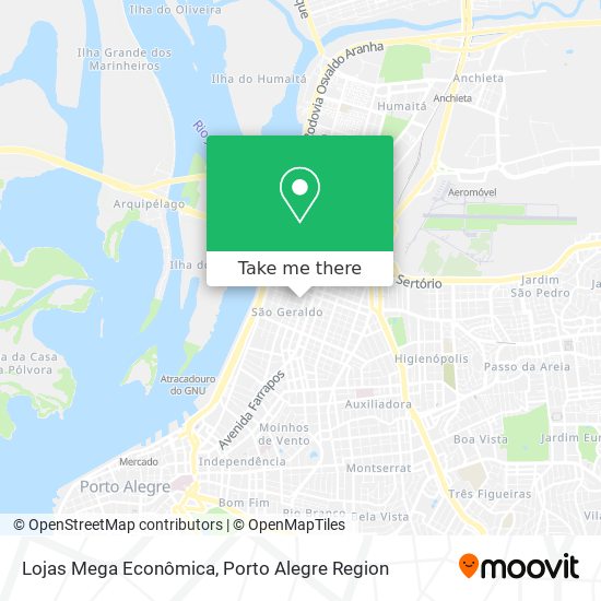 Lojas Mega Econômica map