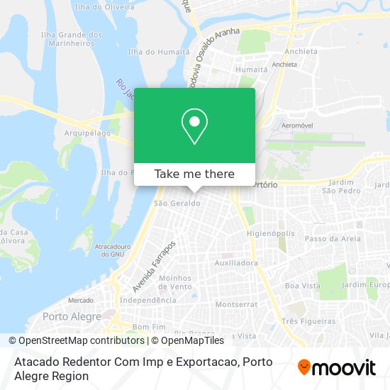 Atacado Redentor Com Imp e Exportacao map