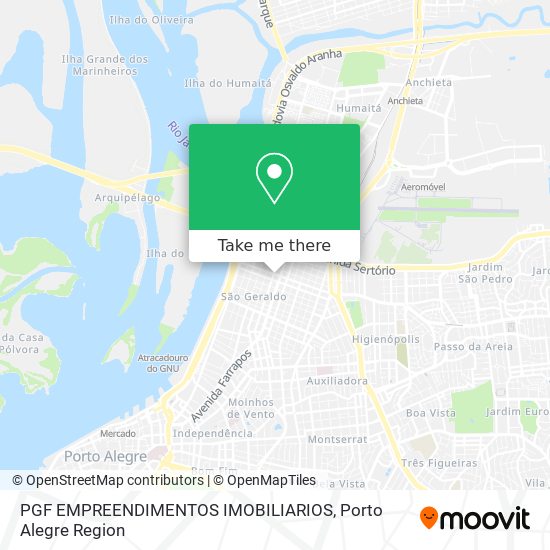 Mapa PGF EMPREENDIMENTOS IMOBILIARIOS