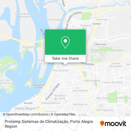 Mapa Protemp Sistemas de Climatização