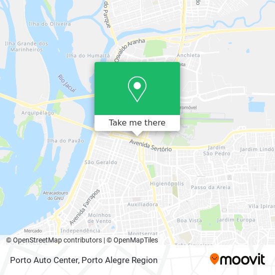 Porto Auto Center map