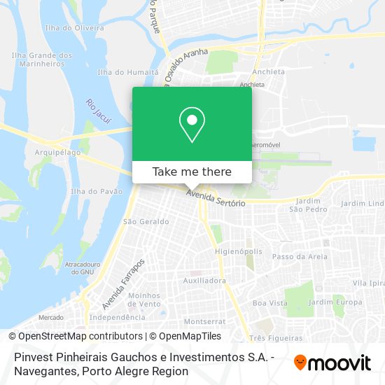 Pinvest Pinheirais Gauchos e Investimentos S.A. - Navegantes map