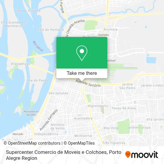 Supercenter Comercio de Moveis e Colchoes map