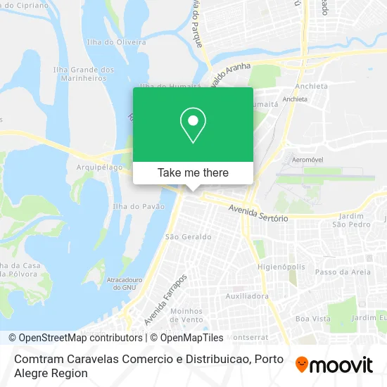 Comtram Caravelas Comercio e Distribuicao map