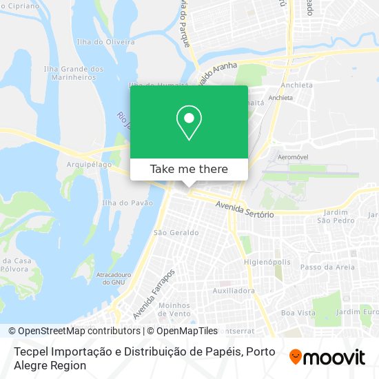 Tecpel Importação e Distribuição de Papéis map
