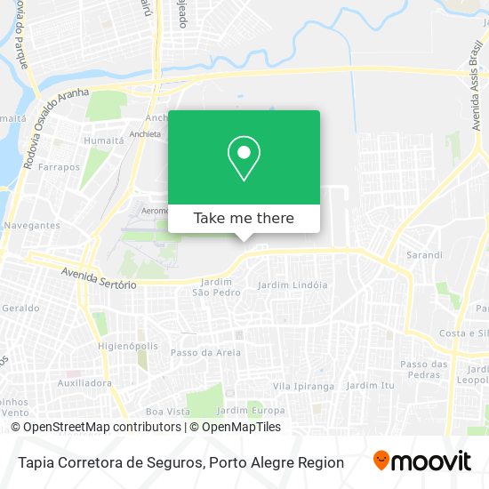 Tapia Corretora de Seguros map