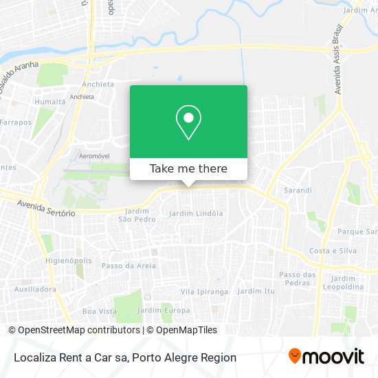 Localiza Rent a Car sa map