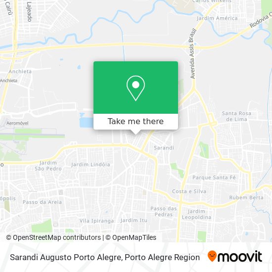 Sarandi Augusto Porto Alegre map