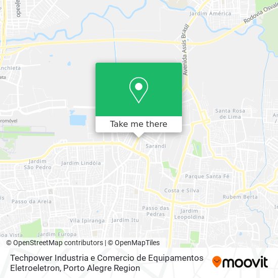 Techpower Industria e Comercio de Equipamentos Eletroeletron map