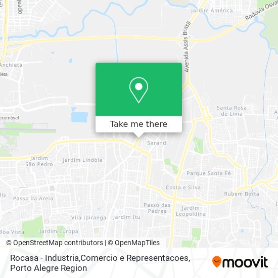 Rocasa - Industria,Comercio e Representacoes map