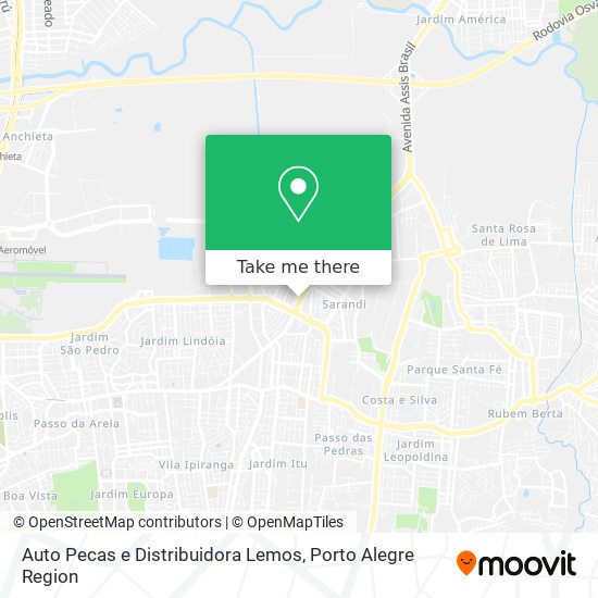 Auto Pecas e Distribuidora Lemos map