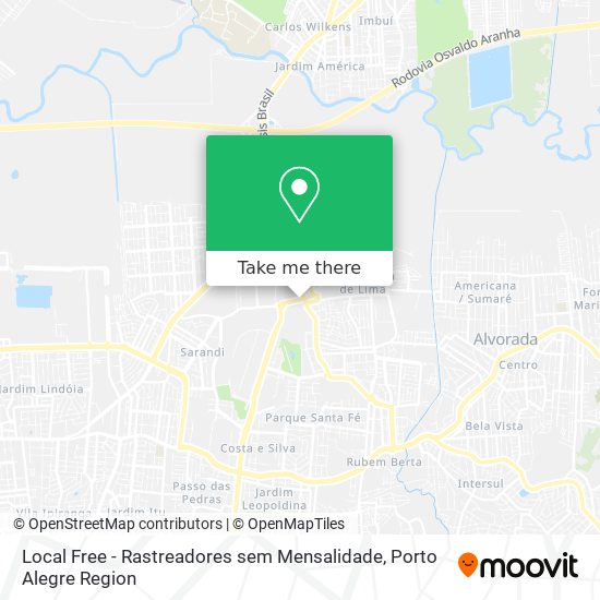 Local Free - Rastreadores sem Mensalidade map