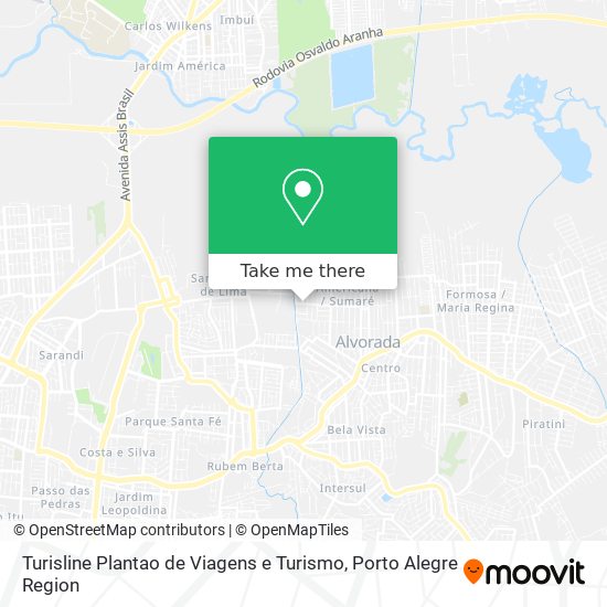 Turisline Plantao de Viagens e Turismo map