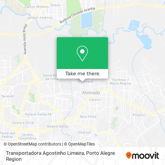 Mapa Transportadora Agostinho Limeira