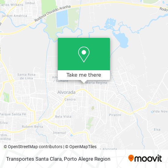 Transportes Santa Clara map