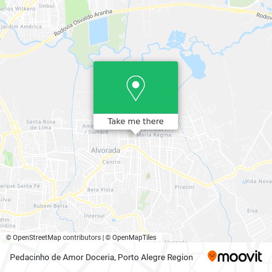 Mapa Pedacinho de Amor Doceria