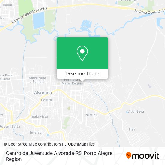 Centro da Juventude Alvorada-RS map