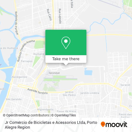 Jr Comércio de Bicicletas e Acessorios Ltda map