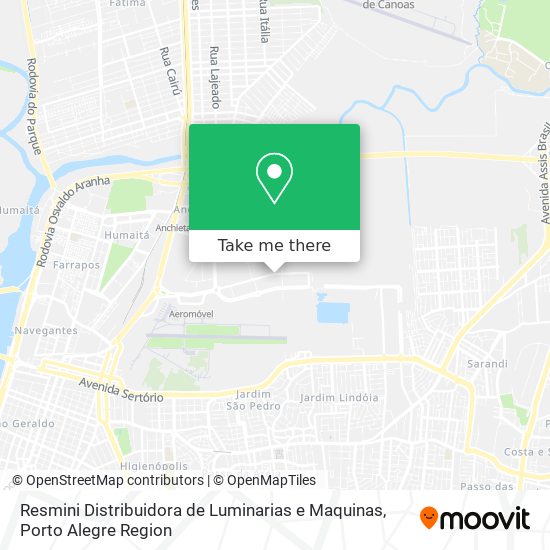 Resmini Distribuidora de Luminarias e Maquinas map