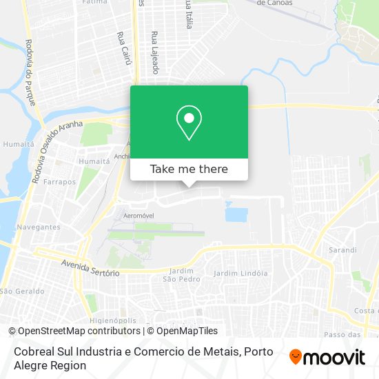 Cobreal Sul Industria e Comercio de Metais map