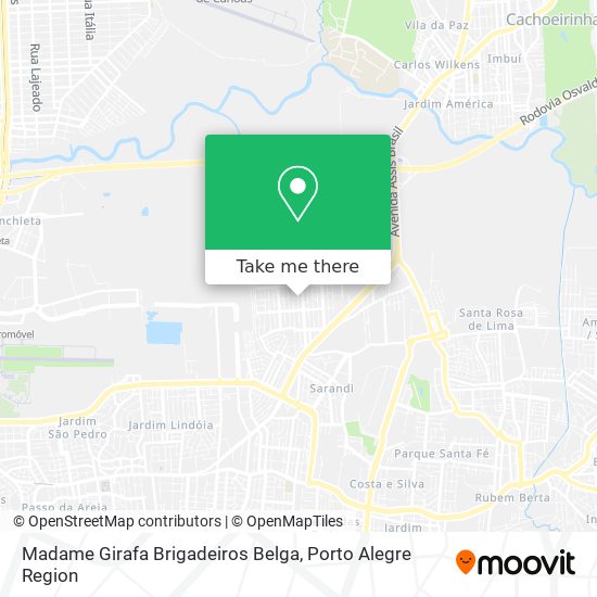 Madame Girafa Brigadeiros Belga map