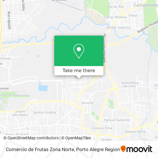 Comércio de Frutas Zona Norte map