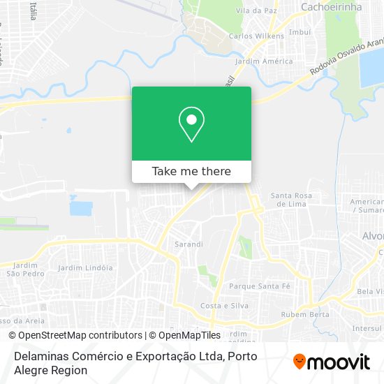 Mapa Delaminas Comércio e Exportação Ltda