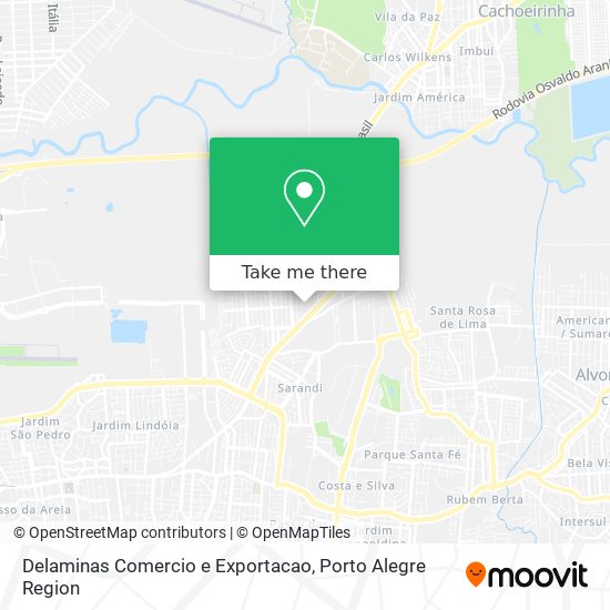 Delaminas Comercio e Exportacao map