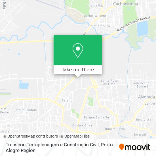 Mapa Transcon Terraplenagem e Construção Civil