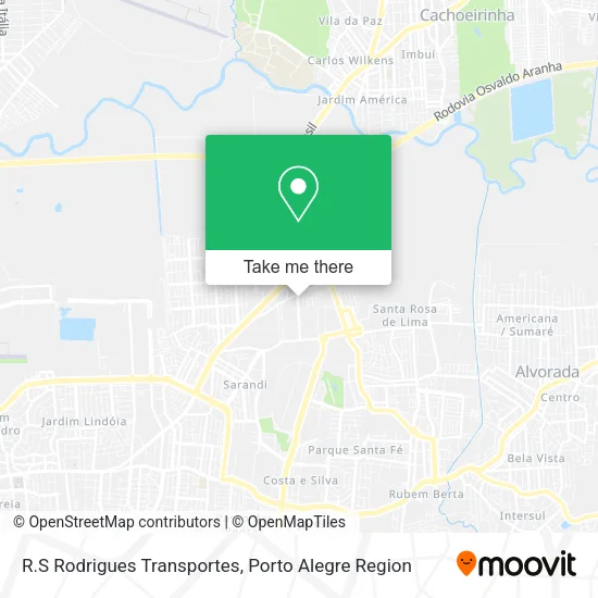 R.S Rodrigues Transportes map